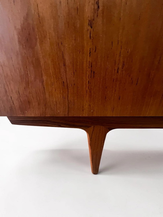 Rare Bernhard Pedersen (BPS-M) Teak Sideboard Model 1560, Denmark 1960s, 250 cm, Tambour Doors, Mid Century (photo 3 of 15)