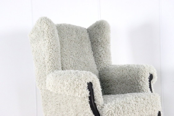 Image 1 of Fauteuil groot harig doodly volledig gerestaureerd