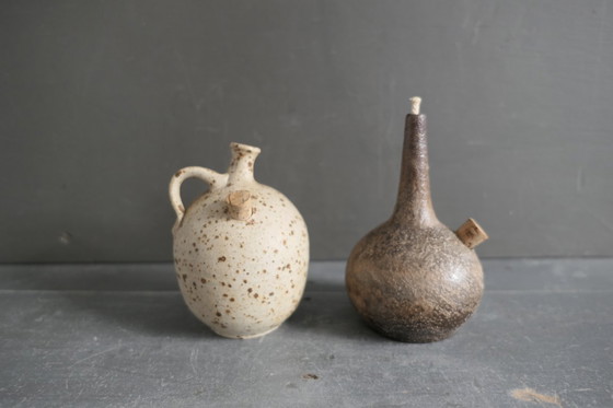 Image 1 of Vintage set van 3 keramiek olielampen