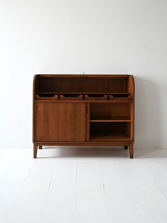Image 1 of Secretaire vintage scandinavo in rovere di Nybro Möbelfabrik
