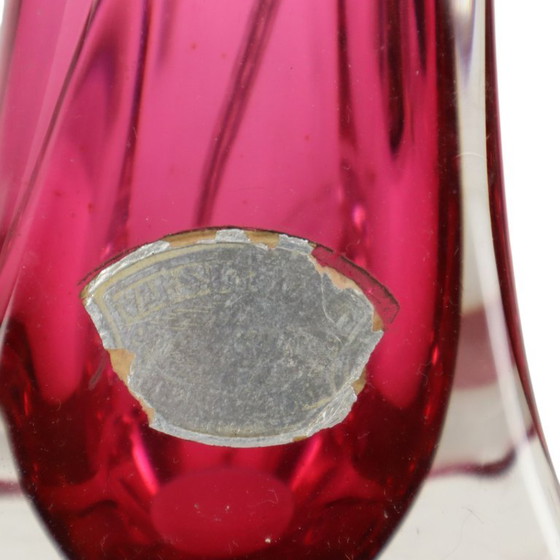 Purple Pink Crystal Table Lamp Val Saint Lambert Sixties – Glass (photo 9 of 13)