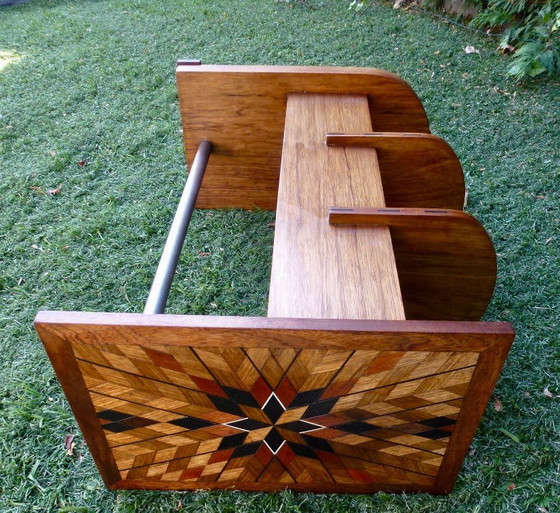 Image 1 of Table d'appoint Art-Déco moderniste dans le style de Michel Duffet.