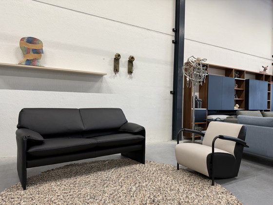 Image 1 of Leolux Bora Beta Sofa 2.5-Seater Black Leather