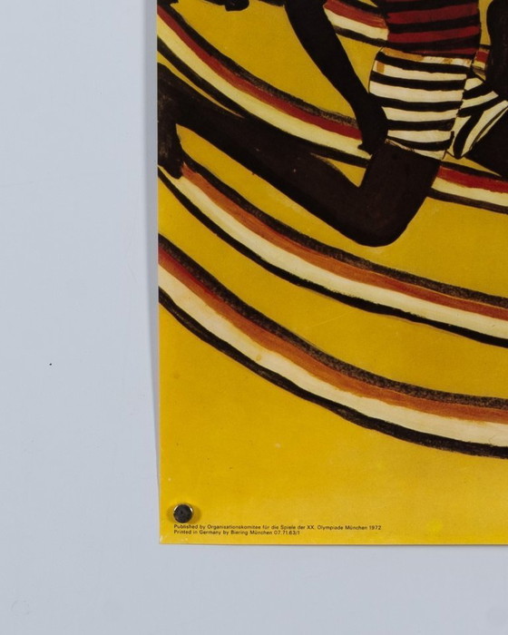Image 1 of München 1972 – 1972 – Originele vintage Olympische poster van Ancent Soi – Mid-Century Modern – 84,1 x 59,4 cm A1