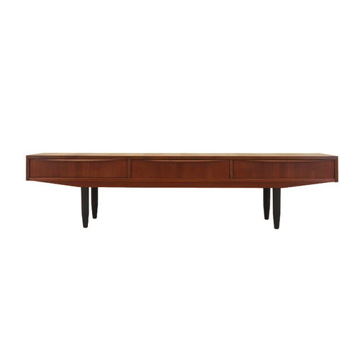 Dänisches Sideboard mit Teakfurnier und drei Schubladen, 1970er Jahre – ladekasten, Wood