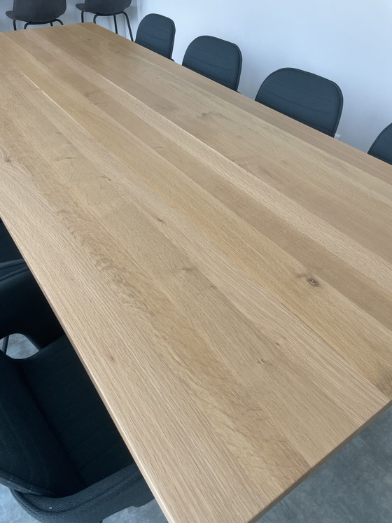 Image 1 of Floating dining table, custom-made, oak.