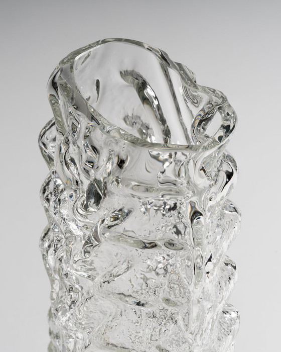 Image 1 of Rosenthal Studio Line "Glasstruktur" Brutalist Vase by Martin Freyer, Germany, 1970s