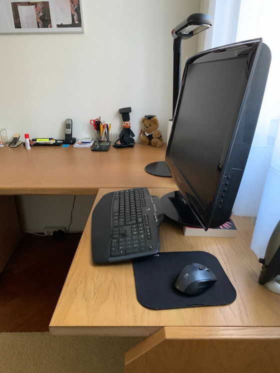 Image 1 of Desk with chest of drawers