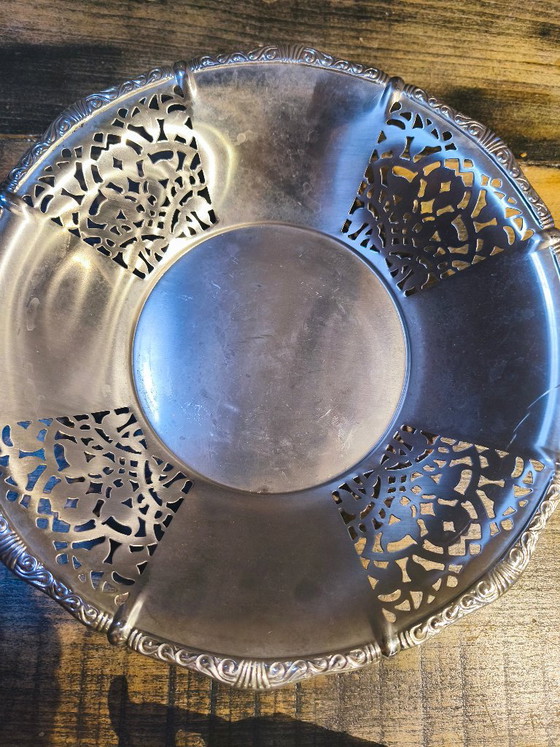 Vintage Alfra Alessi mandkom van roestvrij staal met geperforeerde rand - Italië, jaren 1960, midden 19e eeuw (photo 7 of 7)