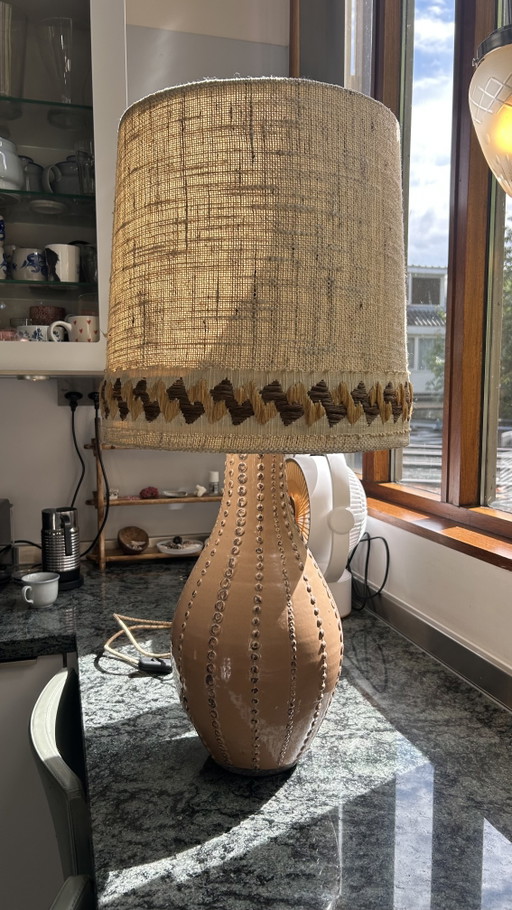 Vintage Lamp – tafellampen, Ceramic, Textile