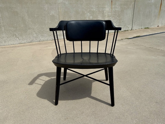 Image 1 of Ensemble de 2 fauteuils Stellar Works Exchange en chêne noir