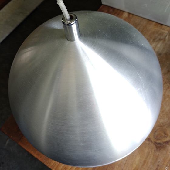 Image 1 of Space Age UFO hanglamp van geborsteld aluminium