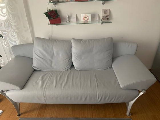 Image 1 of Rolf Benz Leather Sofa 1600