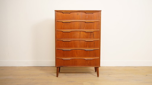 Vintage Danish Chest of Drawers | Teak | 6 Drawers | 122 cm