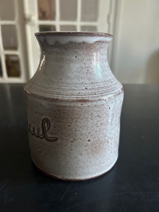 Image 1 of Vaso in ceramica di legno di tiglio realizzato da Jeanne e Norbert Pierlot
