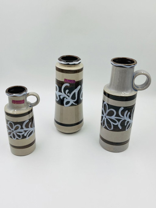 Trio of vintage Amsterdam vases by Scheurich - West Germany – Scheurich W-Germany, vazen, Ceramic