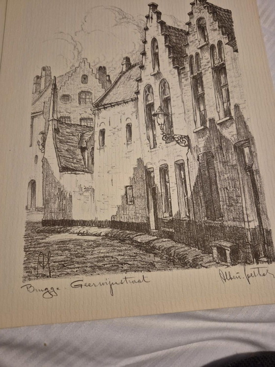 Litografías de Albert Goethals, Arte, Papel, Beige (foto 6 de 15)