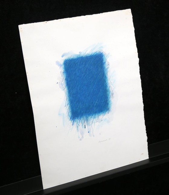 Image 1 of "Flat Spaces" Bernd Berner, Signierte Gouache Kunst aus 1981