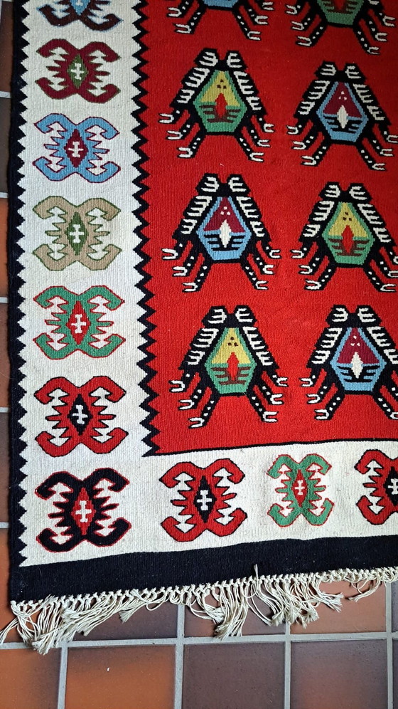 Hand-woven vintage Pirot / Torontál Kelim runner – 170 x 53 cm – Rugs & carpets, Wool (photo 5 of 5)