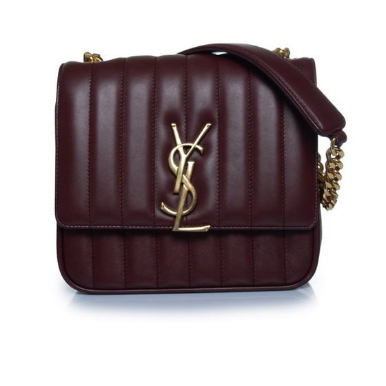 Saint Laurent, borsa a tracolla media Vicky in pelle – Borse a tracolla, Lambskin (photo 8 of 20)