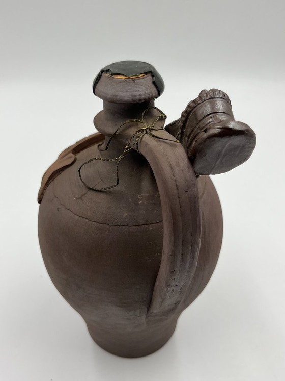 Handcrafted Calvados Jug in Noron Stoneware, Decorative Objects, Ceramic, Brown, Rustic (photo 8 of 9)