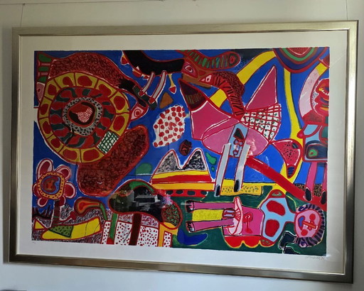 Corneille - Tuin der Lusten / Jardin des Delices XXL Groot - Handgesigneerd - 1991 - 11/50