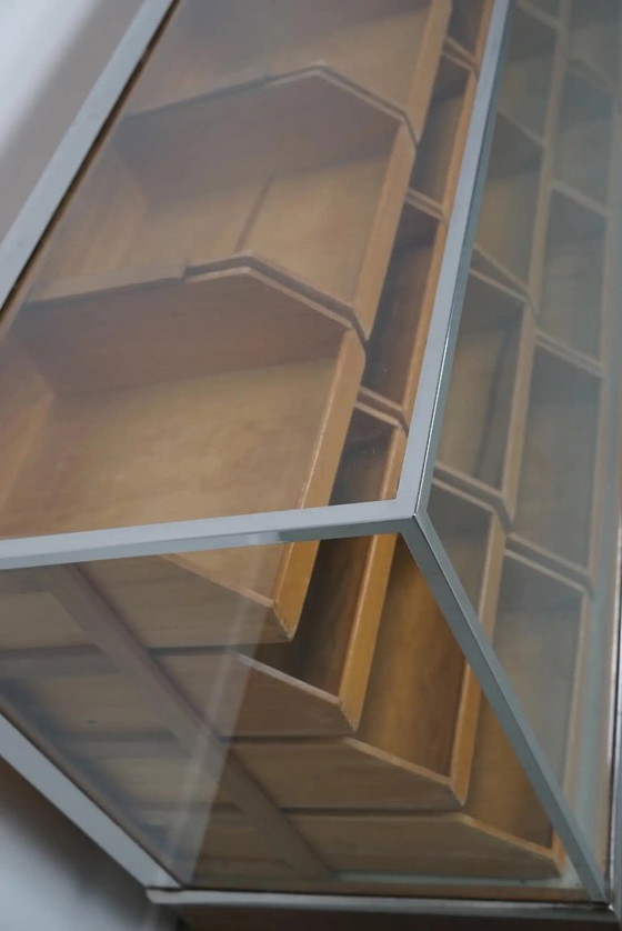 Image 1 of Vintage Engelse esdoorn en eiken haberdasherykast / toonbank, jaren 1930