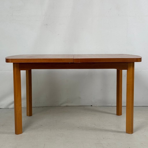 Table à manger extensible ovale NDK, années 1980