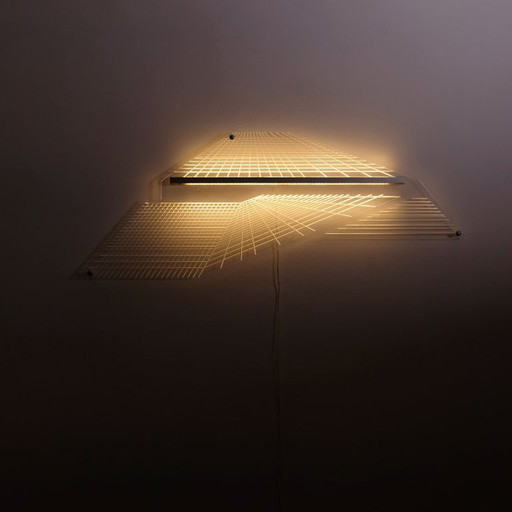 œuvre d'art lumineuse en plexiglas 01