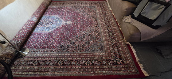Image 1 of Majestic space-saving wonder: Hand-knotted Bidjar in the classic Herati pattern (approx. 13 m²)