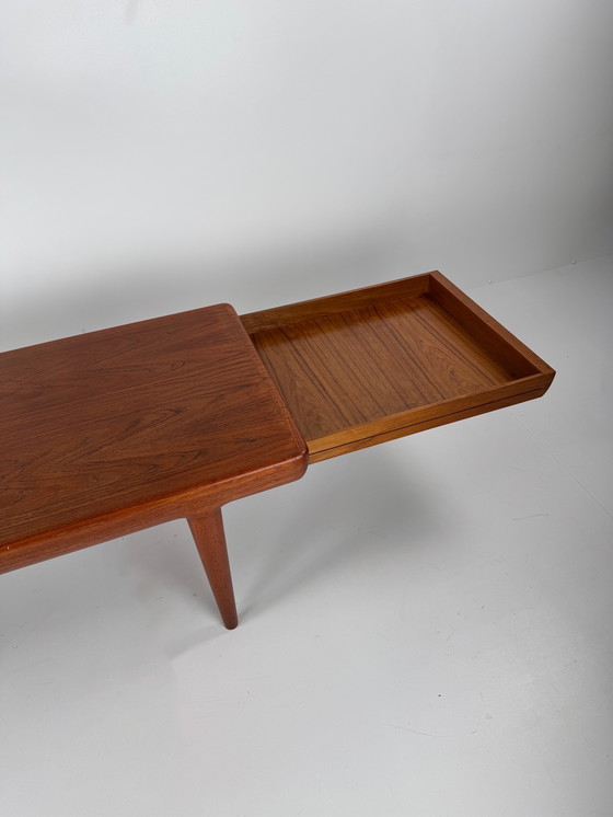 Image 1 of Johannes Andersen Couchtisch für CF Christensen – Dänisches Design mit versteckter Funktionalität