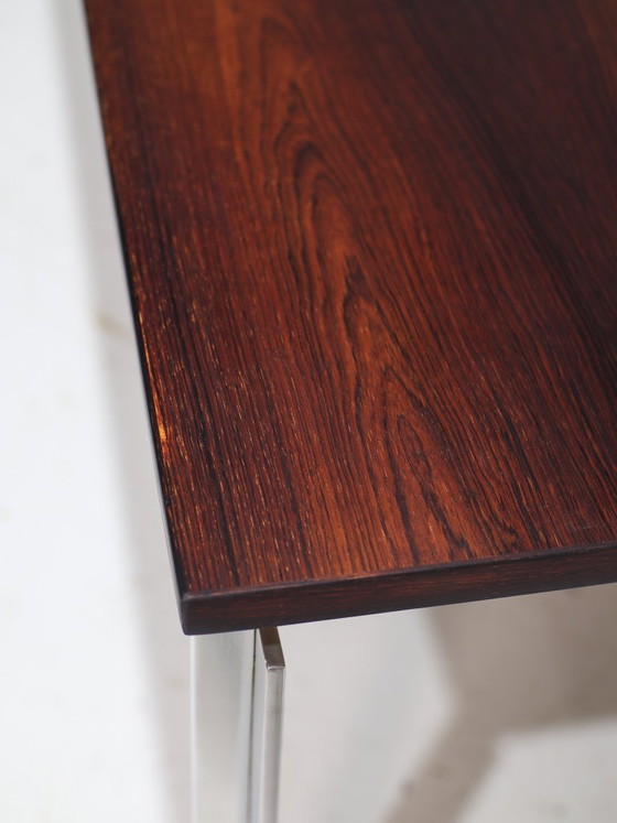 Zeldzaam Bureau Poul Kjaerholm Staal Palissander Deens Jaren '50 – Wood (photo 23 of 23)