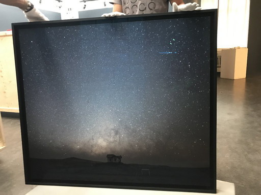 Night in Namib desert. Photograph 100x100cm. Edition 1/3, floating frame, fine art paper 100% cotton, museum 99% anti-reflex gla