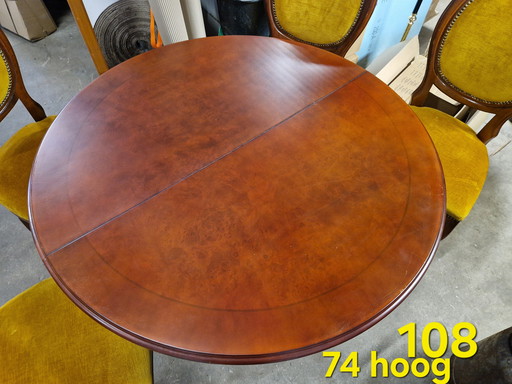 Mesa retro (extensible) con sillas