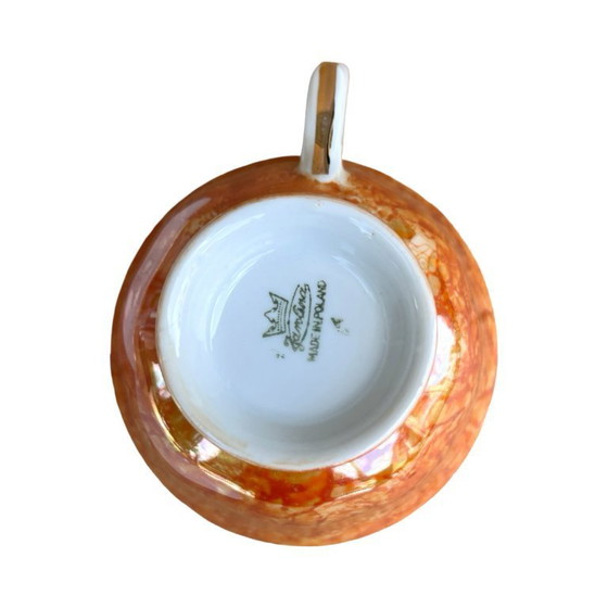 Image 1 of Set da colazione marmorizzato, Wałbrzych, Polonia, anni Settanta.