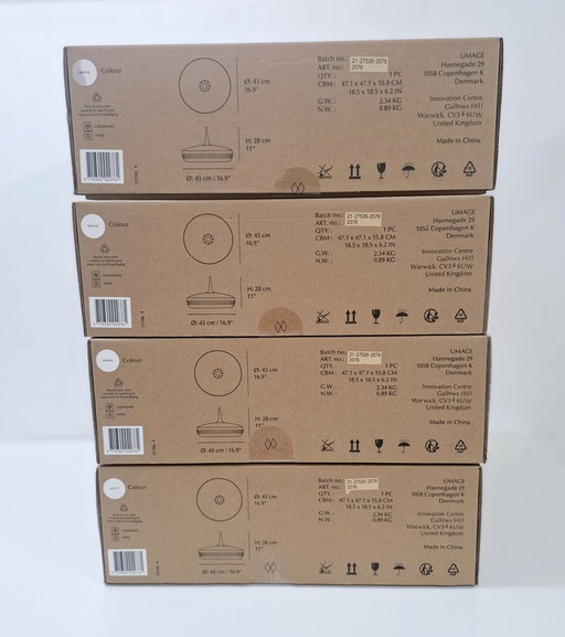 4 x Umage Clava matt white Brand New Items