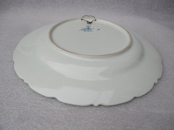 Image 1 of Cerámica antigua de Delft, plato y cuenco azul y blanco, cerámica antigua de Delft, pintados por P.H.v. Praag.