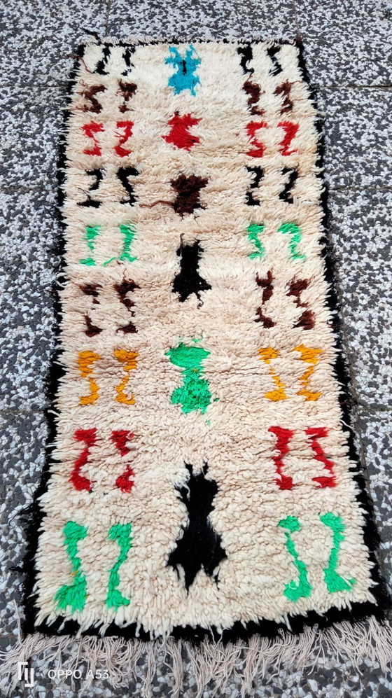 Image 1 of Handgeknoopt Berber kleed wol 159x62cm