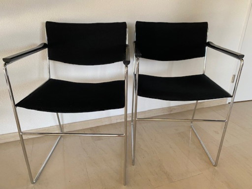 4x Arco Eetkamerstoelen van Arnold Merckx – Wool