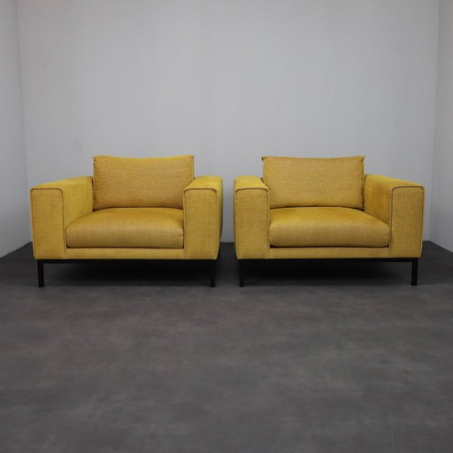 Par de sillones de dos plazas hechos a medida / sillones extragrandes, década de 2000