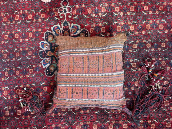 Authentiek Paar Baluch Nomadische Vloerkussens Ca. 1950–1970 – Kussentjes, Wool (photo 3 of 12)