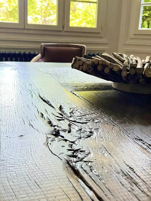 Farmhouse Table Old Oak Tower - 200 cm Long
