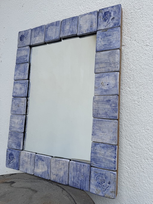 Ceramic Mirror Vallauris Almone 70s