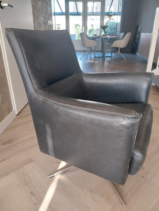 Leather armchair, brand " Novastyl"