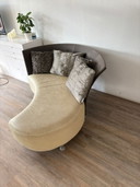 Chaise longue Montis Juliet gris/beige
