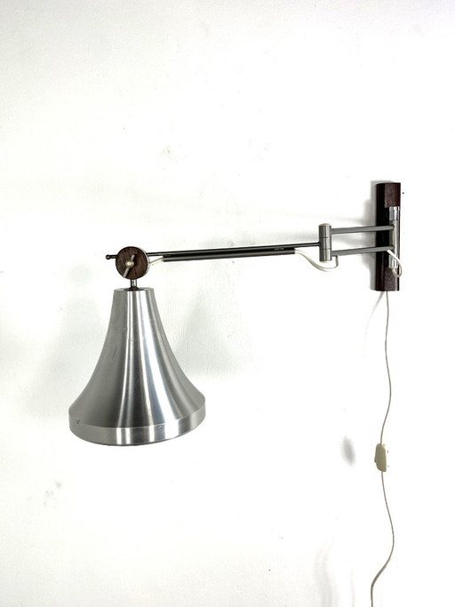 Verstellbare Philips NX 230/00 Aluminium Wandleuchte, 1965