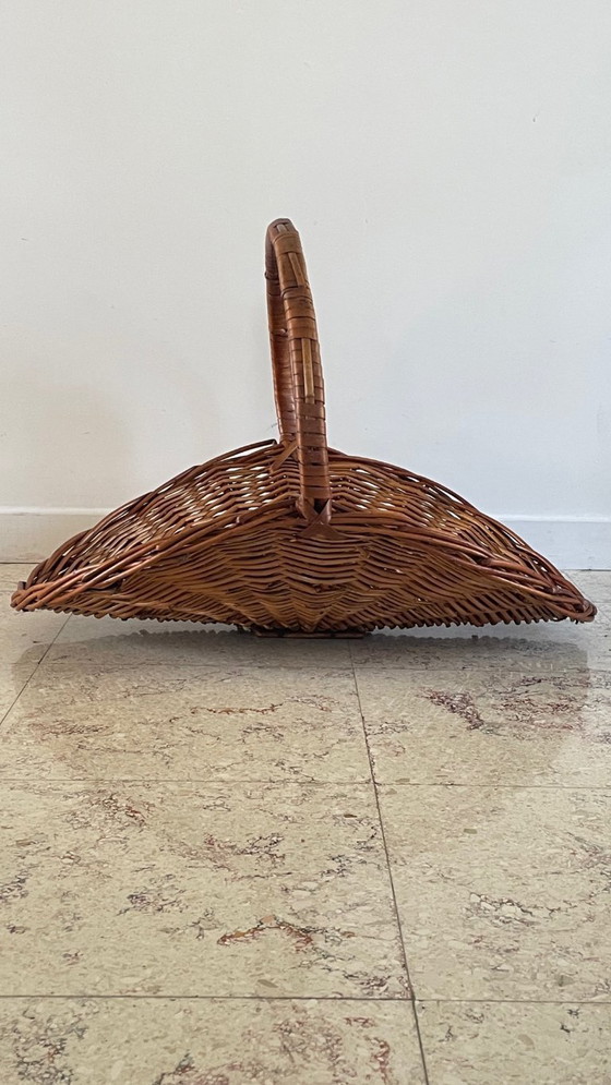 Image 1 of Vintage Rattan Log Basket