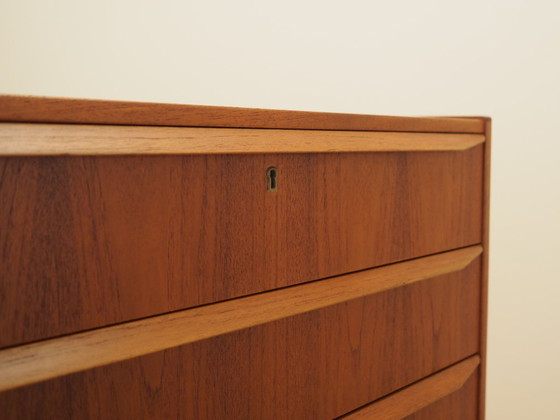 Danish teak tallboy chest of drawers from the 1960s – Wood (photo 9 of 11)