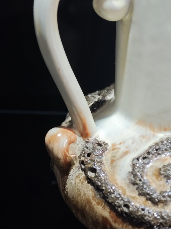 Fat Lava Pitcher – VEB Strehla, Vases, Ceramic (photo 9 of 13)
