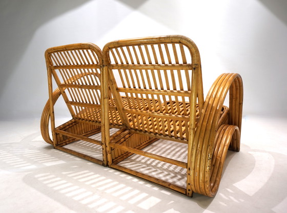 Image 1 of Canapé deux places en rotin Paul Frankl Design, 1940